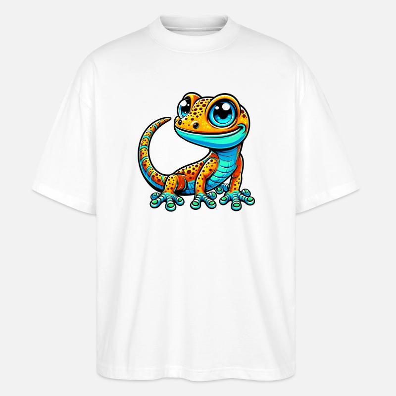 Gecko - Stanley/Stella Oversized Unisex Bio T-Shirt Blaster 2.0 - Weiß
