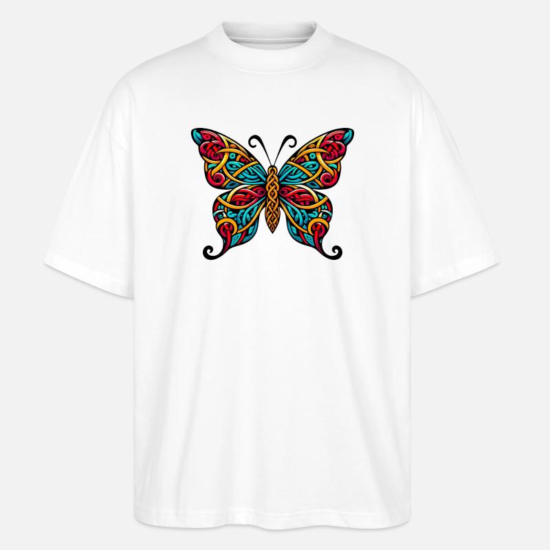Papillon - T-shirt bio Blaster 2.0 coupe oversize Stanley/Stella Unisexe - blanc
