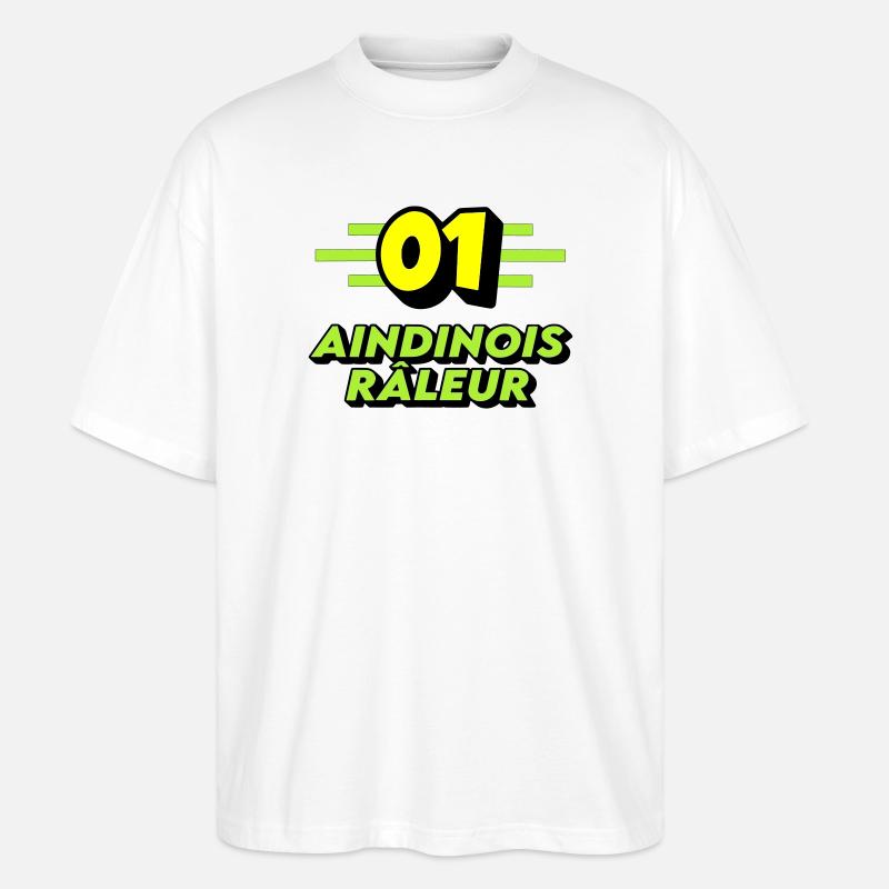 Klagender Aindinois - Stanley/Stella Oversized Unisex Bio T-Shirt Blaster 2.0 - Weiß