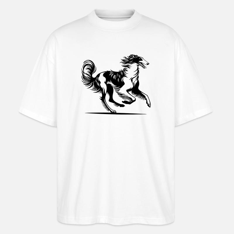 Barsoi - Stanley/Stella Oversized Unisex Bio T-Shirt Blaster 2.0 - Weiß