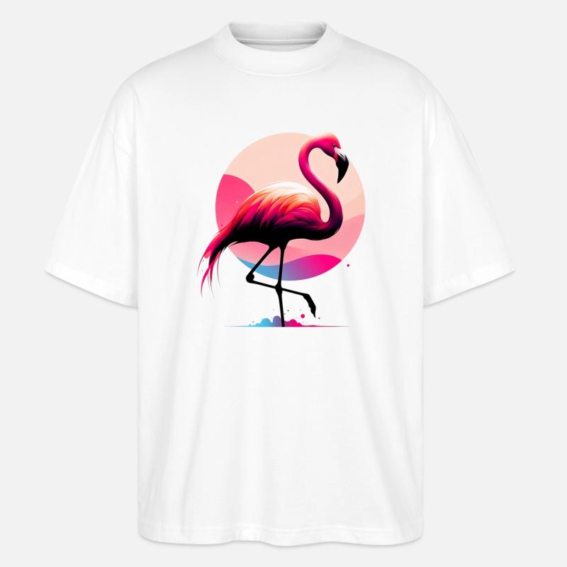 Flamant - T-shirt bio Blaster 2.0 coupe oversize Stanley/Stella Unisexe - blanc