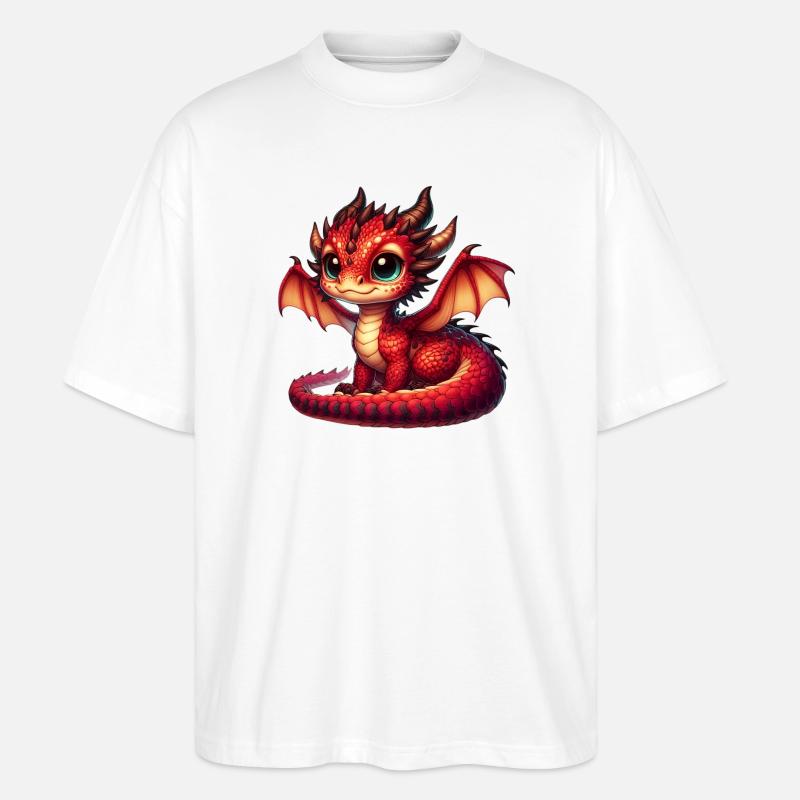 Dragon - T-shirt bio Blaster 2.0 coupe oversize Stanley/Stella Unisexe - blanc