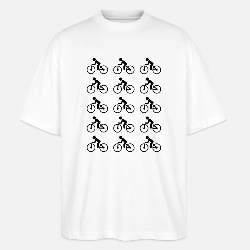 Fahrrad - Stanley/Stella Oversized Unisex Bio T-Shirt Blaster 2.0 - Weiß