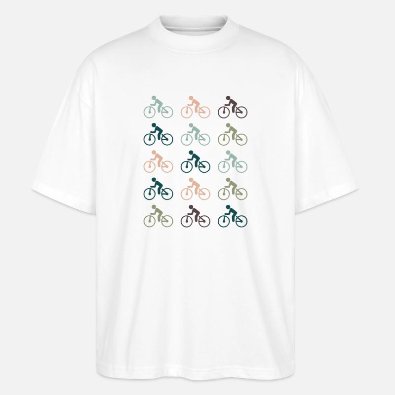 Fahrrad - Stanley/Stella Oversized Unisex Bio T-Shirt Blaster 2.0 - Weiß