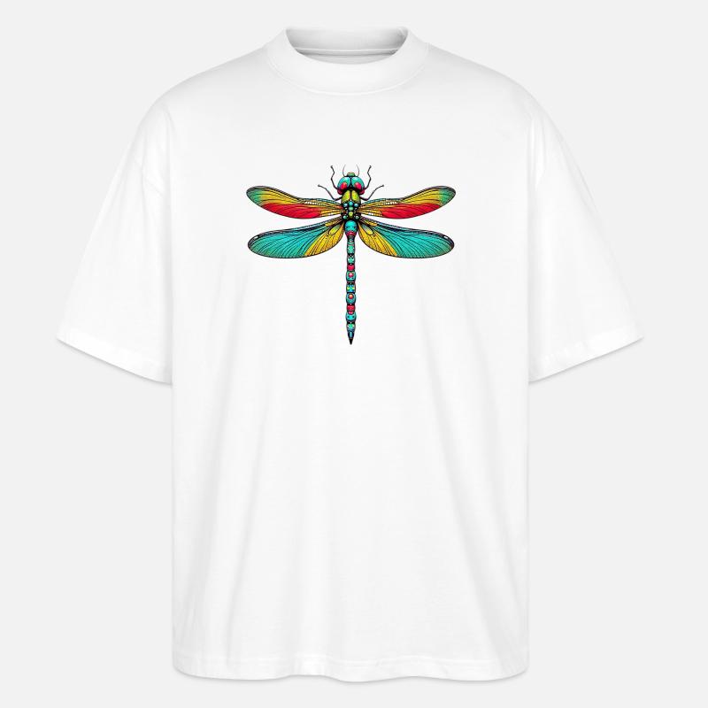 Libelle - Stanley/Stella Oversized Unisex Bio T-Shirt Blaster 2.0 - Weiß