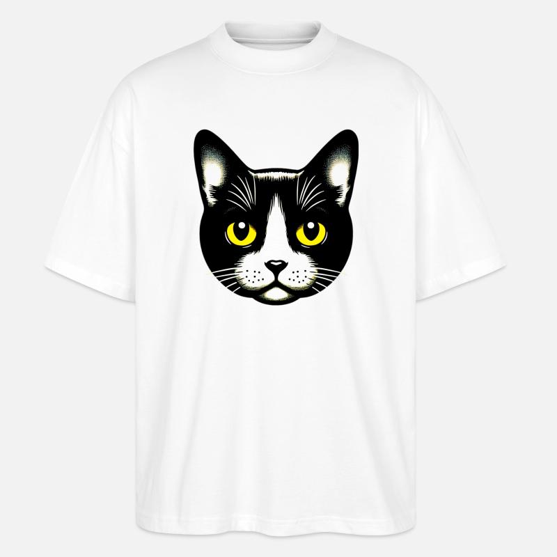 Chat - T-shirt bio Blaster 2.0 coupe oversize Stanley/Stella Unisexe - blanc