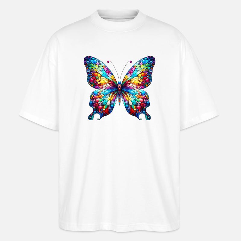 Papillon - T-shirt bio Blaster 2.0 coupe oversize Stanley/Stella Unisexe - blanc