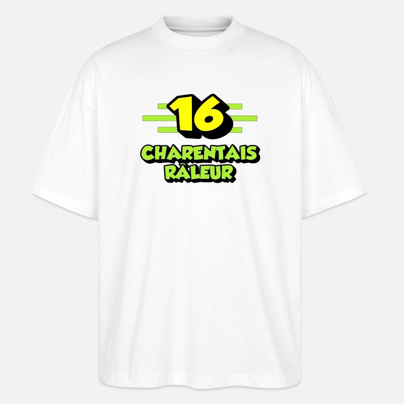 Beschwerdende Charentais - Stanley/Stella Oversized Unisex Bio T-Shirt Blaster 2.0 - Weiß