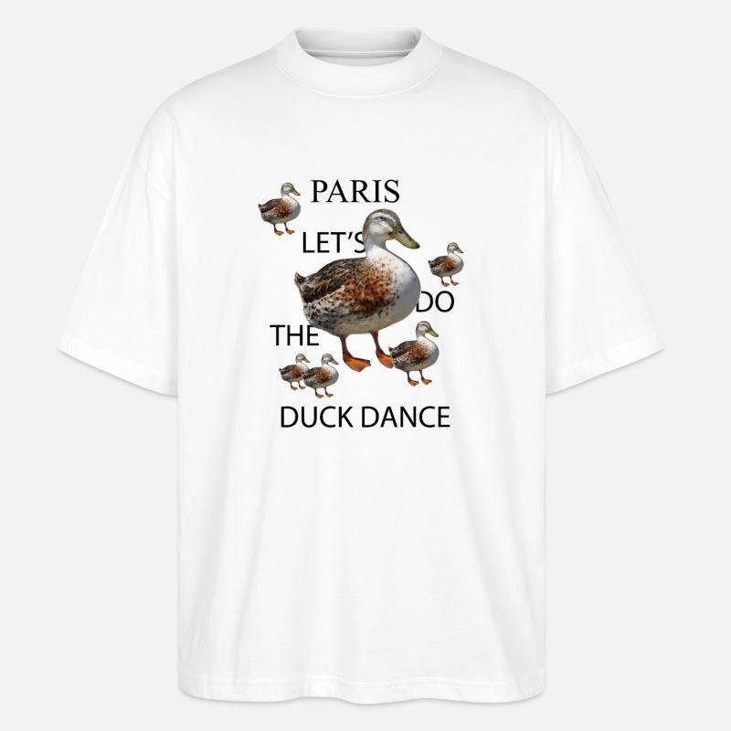 Danse du canard - T-shirt bio Blaster 2.0 coupe oversize Stanley/Stella Unisexe - blanc