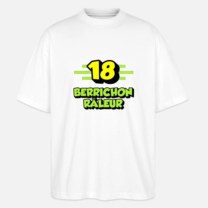 Klagender Berrichon - Stanley/Stella Oversized Unisex Bio T-Shirt Blaster 2.0 - Weiß
