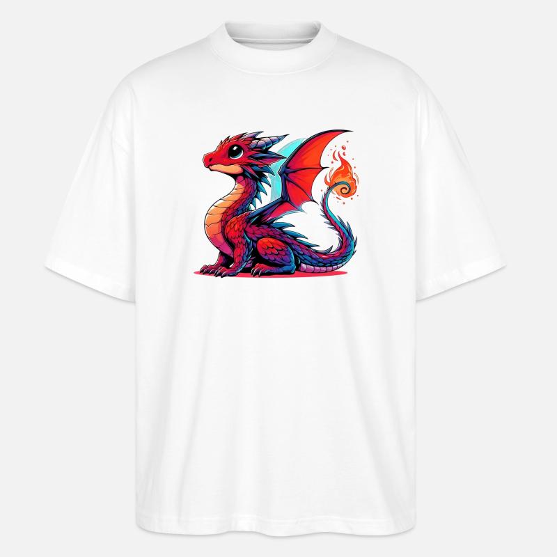 Dragon - T-shirt bio Blaster 2.0 coupe oversize Stanley/Stella Unisexe - blanc