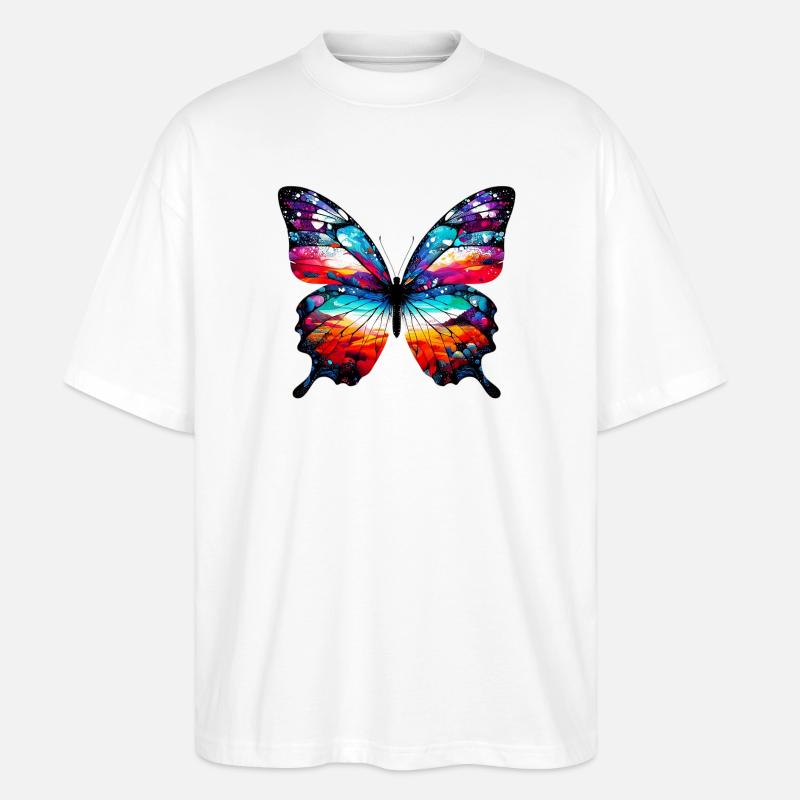 Papillon - T-shirt bio Blaster 2.0 coupe oversize Stanley/Stella Unisexe - blanc