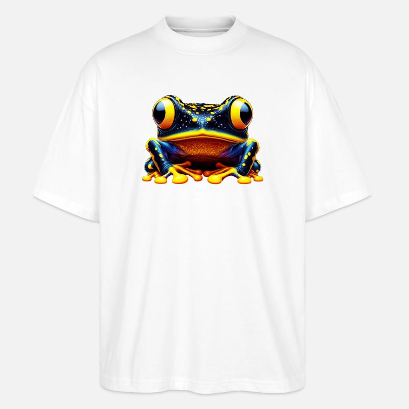 Frosch - Stanley/Stella Oversized Unisex Bio T-Shirt Blaster 2.0 - Weiß