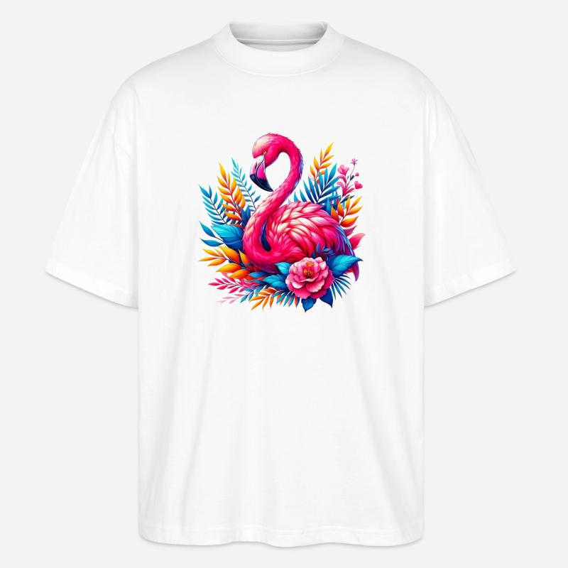Flamant - T-shirt bio Blaster 2.0 coupe oversize Stanley/Stella Unisexe - blanc