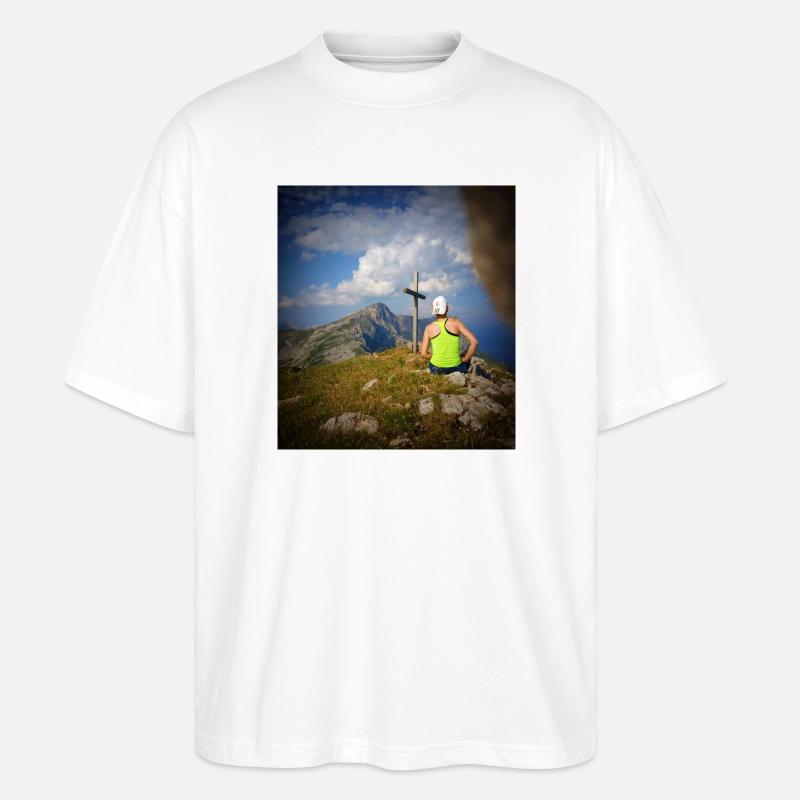 An der Spitze! - Stanley/Stella Oversized Unisex Bio T-Shirt Blaster 2.0 - Weiß