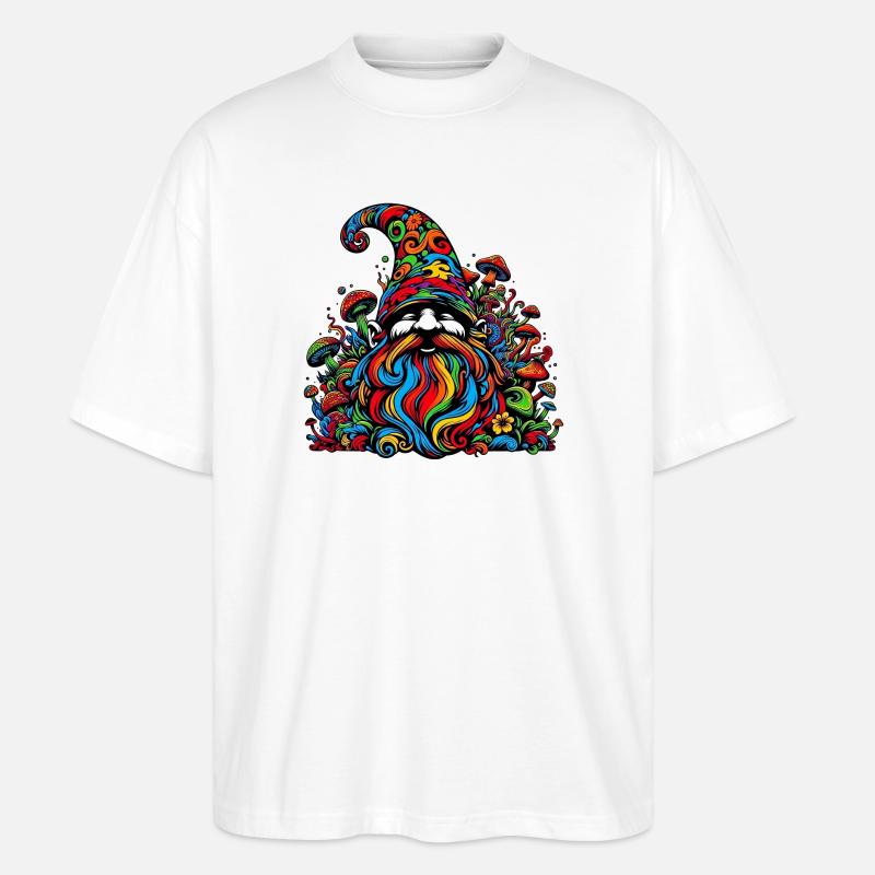 Gnom - Stanley/Stella Oversized Unisex Bio T-Shirt Blaster 2.0 - Weiß