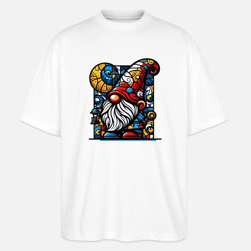 Gnom - Stanley/Stella Oversized Unisex Bio T-Shirt Blaster 2.0 - Weiß