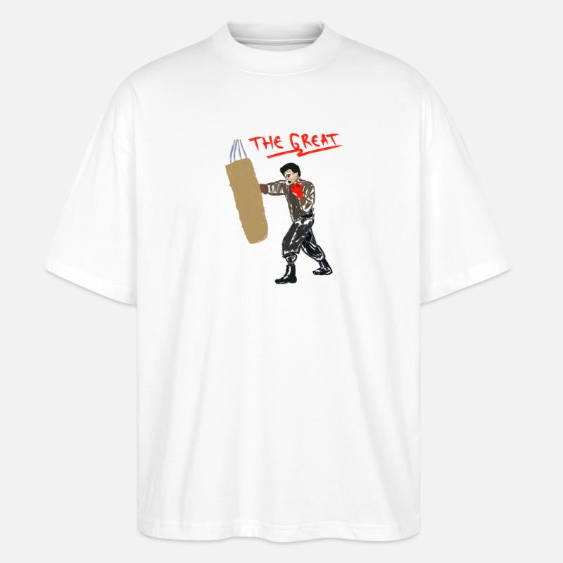 La grande boxe - T-shirt bio Blaster 2.0 coupe oversize Stanley/Stella Unisexe - blanc