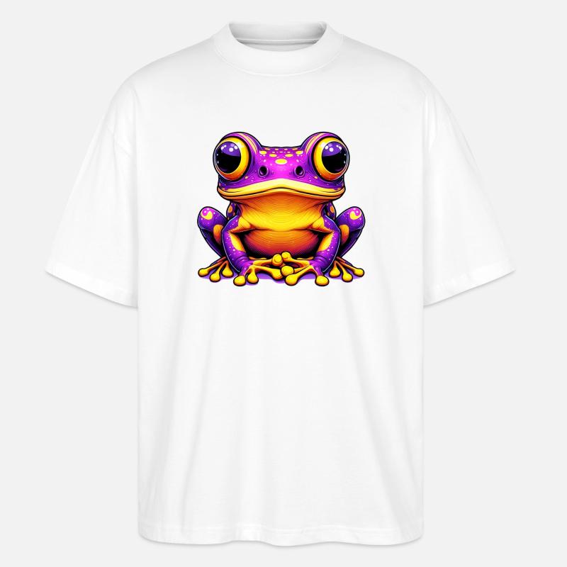 Frosch - Stanley/Stella Oversized Unisex Bio T-Shirt Blaster 2.0 - Weiß