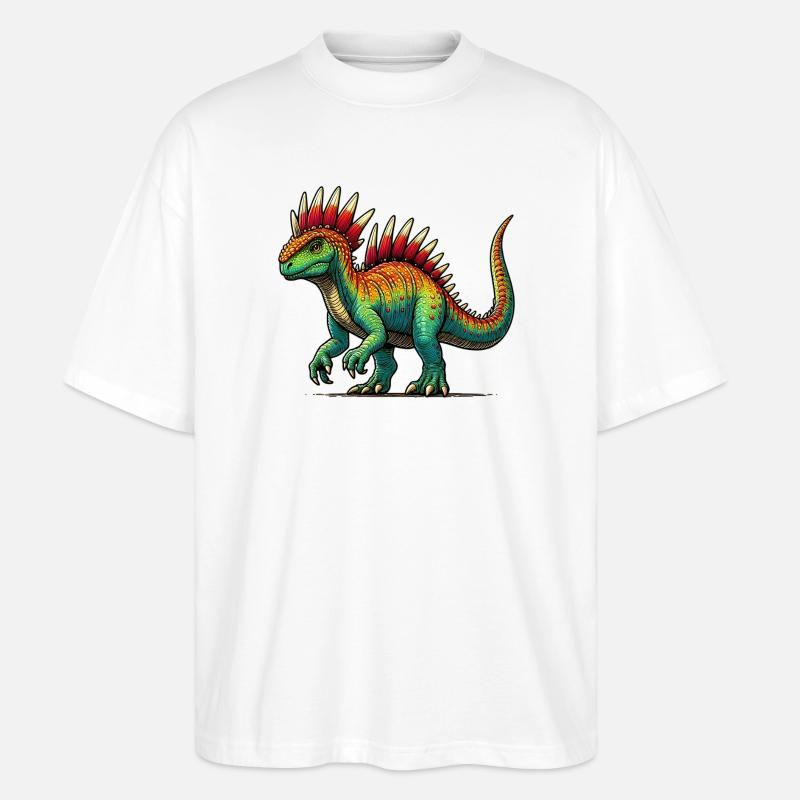 Dinosaurier - Stanley/Stella Oversized Unisex Bio T-Shirt Blaster 2.0 - Weiß
