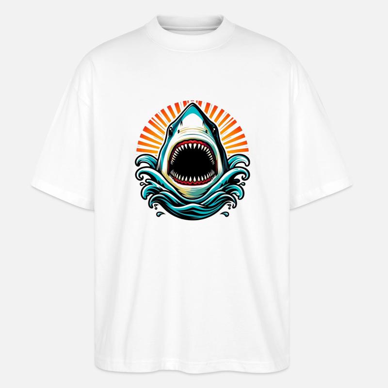 Hai - Stanley/Stella Oversized Unisex Bio T-Shirt Blaster 2.0 - Weiß