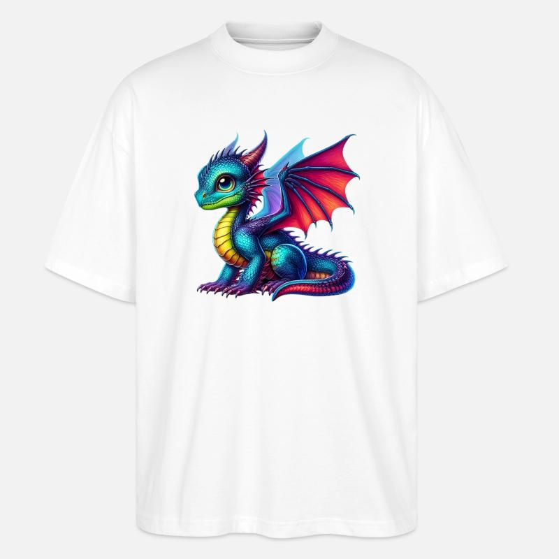 Dragon - T-shirt bio Blaster 2.0 coupe oversize Stanley/Stella Unisexe - blanc
