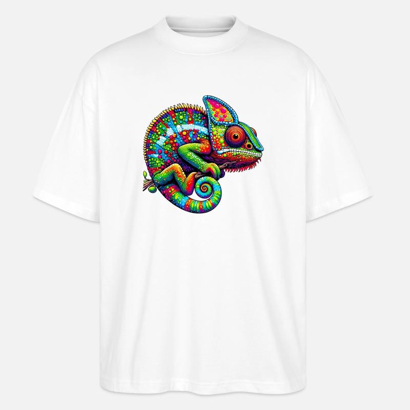 Chameleon - Stanley/Stella Oversized Unisex Organic T-shirt Blaster 2.0 - white