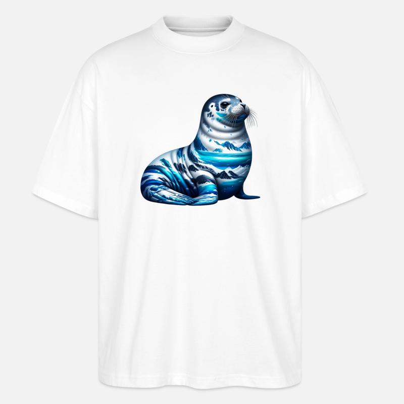 Siegel - Stanley/Stella Oversized Unisex Bio T-Shirt Blaster 2.0 - Weiß
