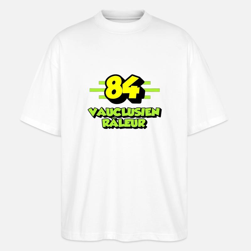 Klagender Vaucluse - Stanley/Stella Oversized Unisex Bio T-Shirt Blaster 2.0 - Weiß