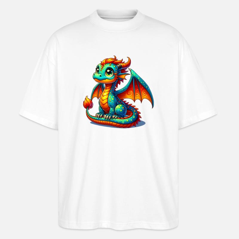 Dragon - T-shirt bio Blaster 2.0 coupe oversize Stanley/Stella Unisexe - blanc