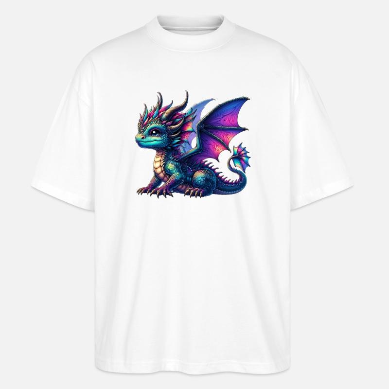 Dragon - Stanley/Stella Oversized Unisex Organic T-shirt Blaster 2.0 - white