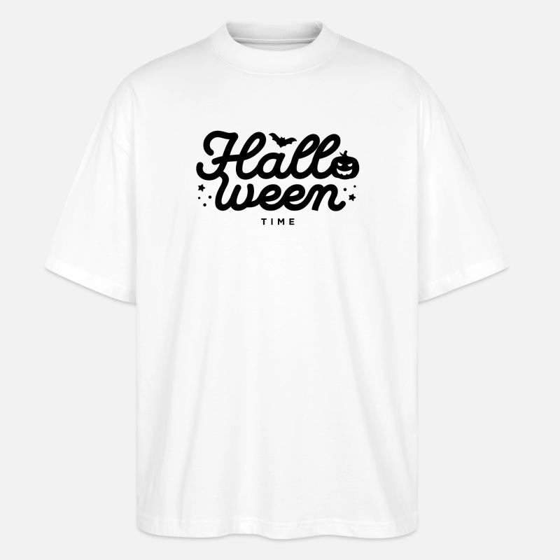 Abstract Geometric Wave Pattern Design - Stanley/Stella Oversized Unisex Organic T-shirt Blaster 2.0 - white