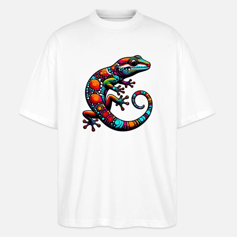 Gecko - Stanley/Stella Oversized Unisex Bio T-Shirt Blaster 2.0 - Weiß