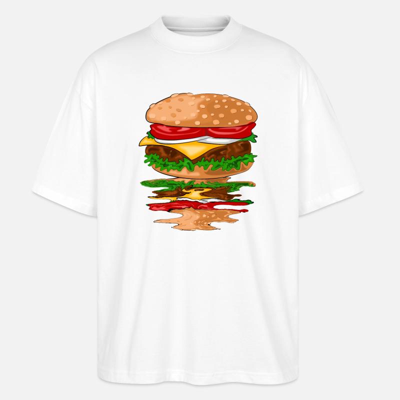Hamburger - Stanley/Stella Oversized Unisex Bio T-Shirt Blaster 2.0 - Weiß