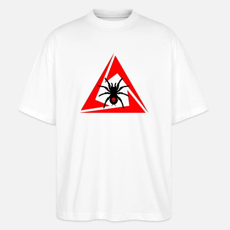 Spinne - Stanley/Stella Oversized Unisex Bio T-Shirt Blaster 2.0 - Weiß