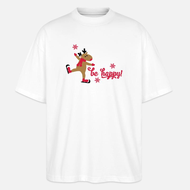 Lustige Weihnachten - Stanley/Stella Oversized Unisex Bio T-Shirt Blaster 2.0 - Weiß
