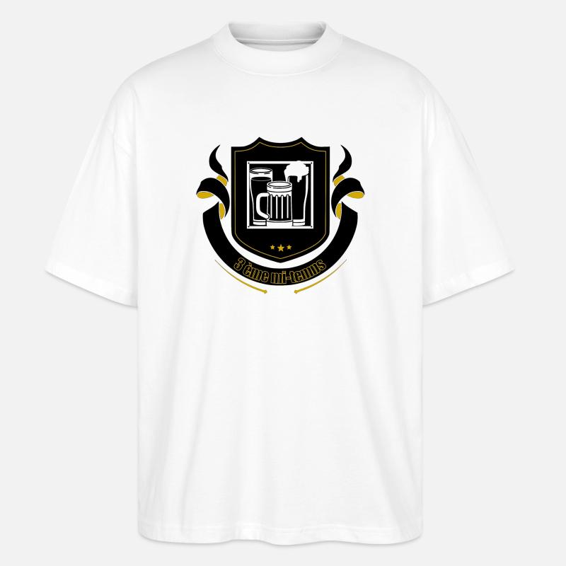 3rd Half - Stanley/Stella Oversized Unisex Organic T-shirt Blaster 2.0 - white