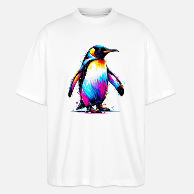 Penguin - Stanley/Stella Oversized Unisex Organic T-shirt Blaster 2.0 - white