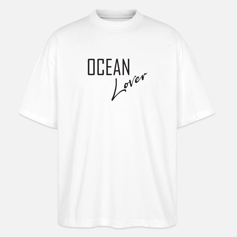 Ocean Lover - Stanley/Stella Oversized Unisex Bio T-Shirt Blaster 2.0 - Weiß