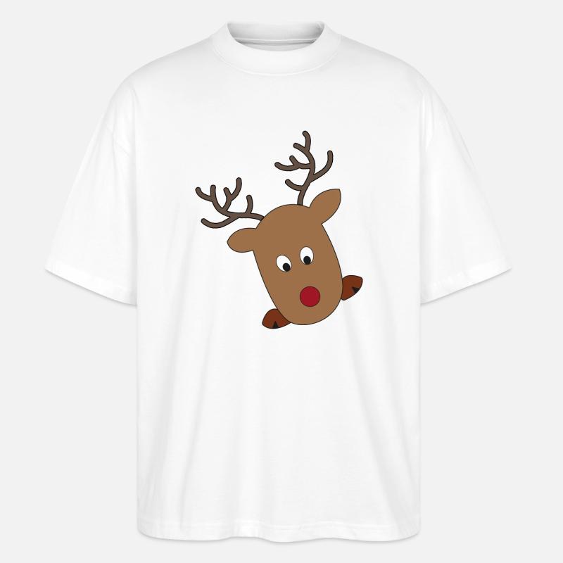 Weihnachten - Stanley/Stella Oversized Unisex Bio T-Shirt Blaster 2.0 - Weiß