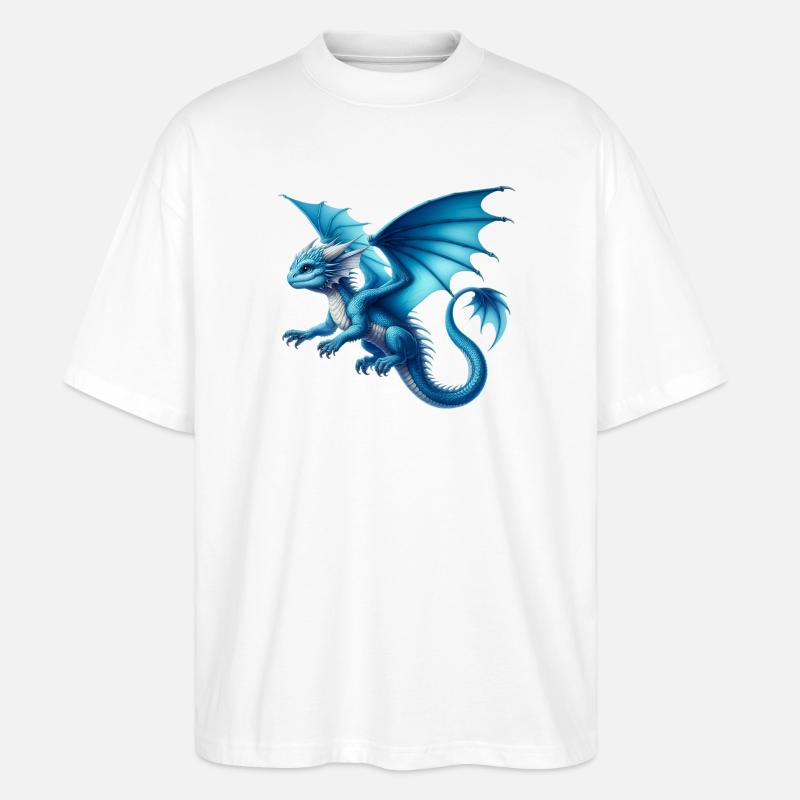 Dragon - Stanley/Stella Oversized Unisex Organic T-shirt Blaster 2.0 - white