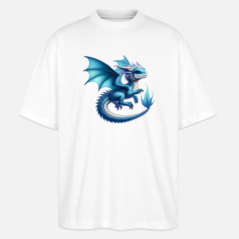 Dragon - Stanley/Stella Oversized Unisex Organic T-shirt Blaster 2.0 - white
