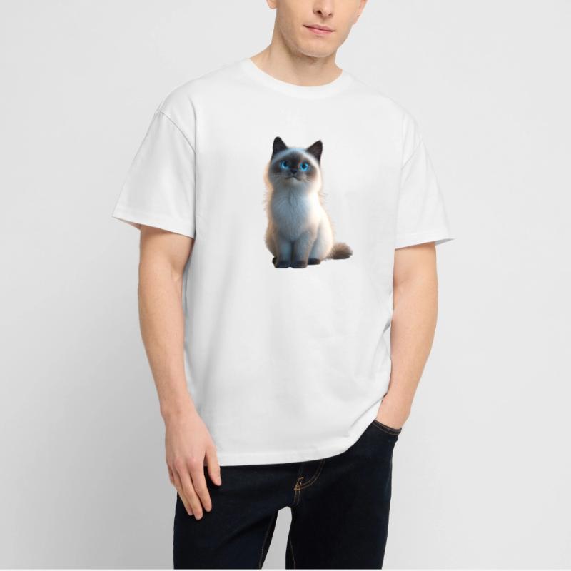 Chat Birman Chat Birman Sacré Chat Birman Mignon Chats Birmans T-shirt bio Blaster 2.0 coupe oversize Stanley/Stella Unisexe