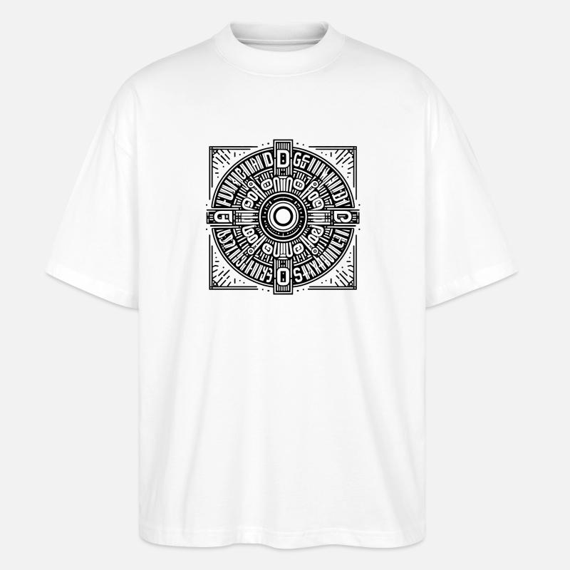 Ki Design Muster | undefinied circle - Stanley/Stella Oversized Unisex Bio T-Shirt Blaster 2.0 - Weiß