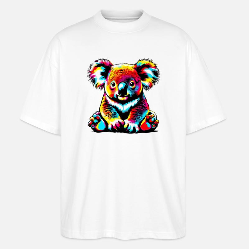 Koala - T-shirt bio Blaster 2.0 coupe oversize Stanley/Stella Unisexe - blanc