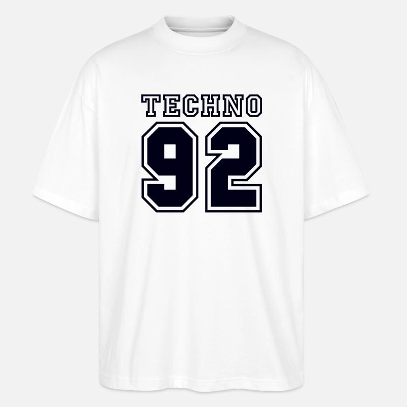 TECHNO 92 - T-shirt bio Blaster 2.0 coupe oversize Stanley/Stella Unisexe - blanc