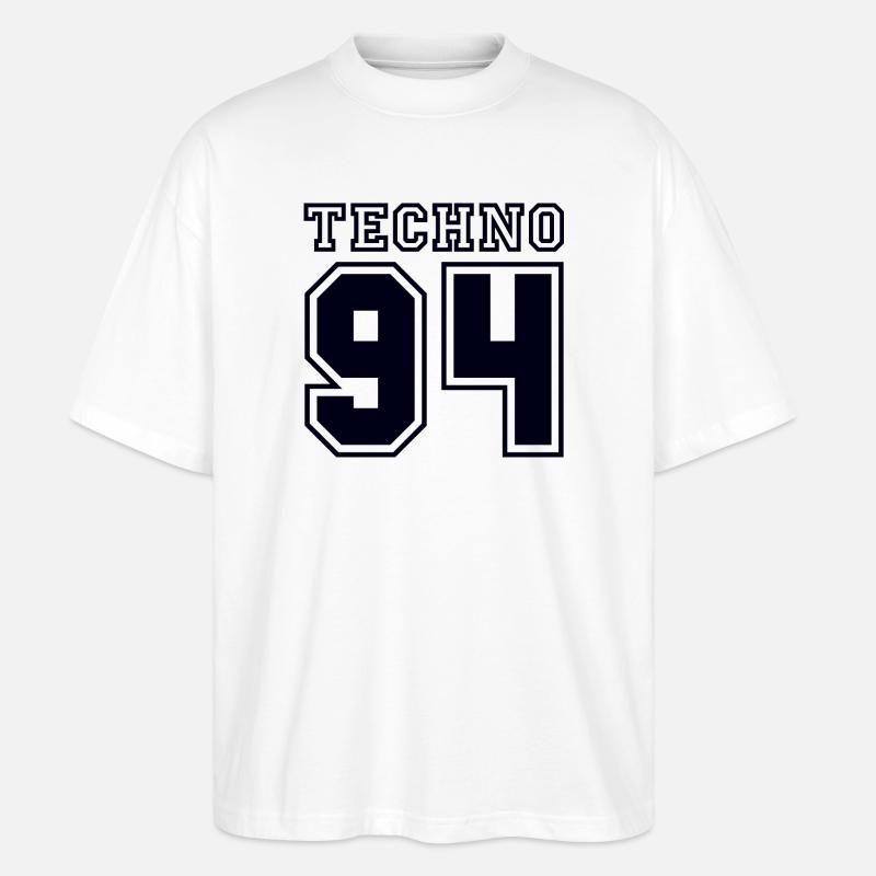 TECHNO 94 - Stanley/Stella Oversized Unisex Bio T-Shirt Blaster 2.0 - Weiß