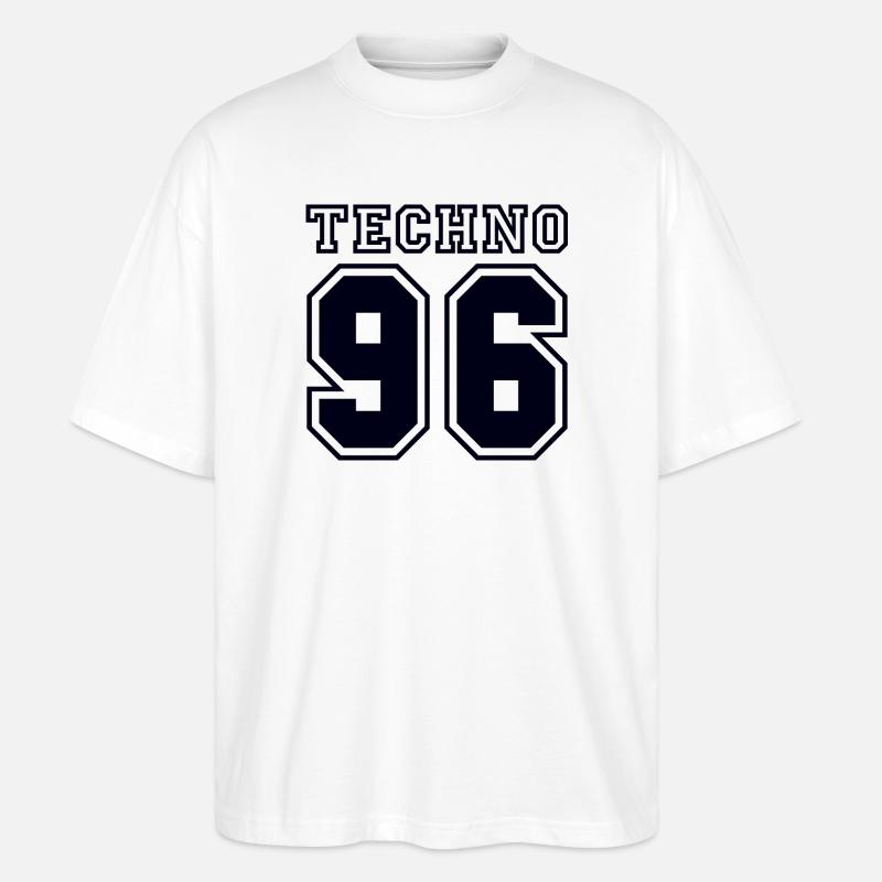 TECHNO 96 - T-shirt bio Blaster 2.0 coupe oversize Stanley/Stella Unisexe - blanc