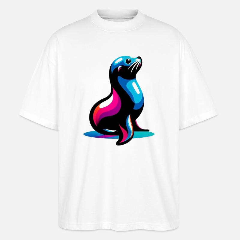 Siegel - Stanley/Stella Oversized Unisex Bio T-Shirt Blaster 2.0 - Weiß