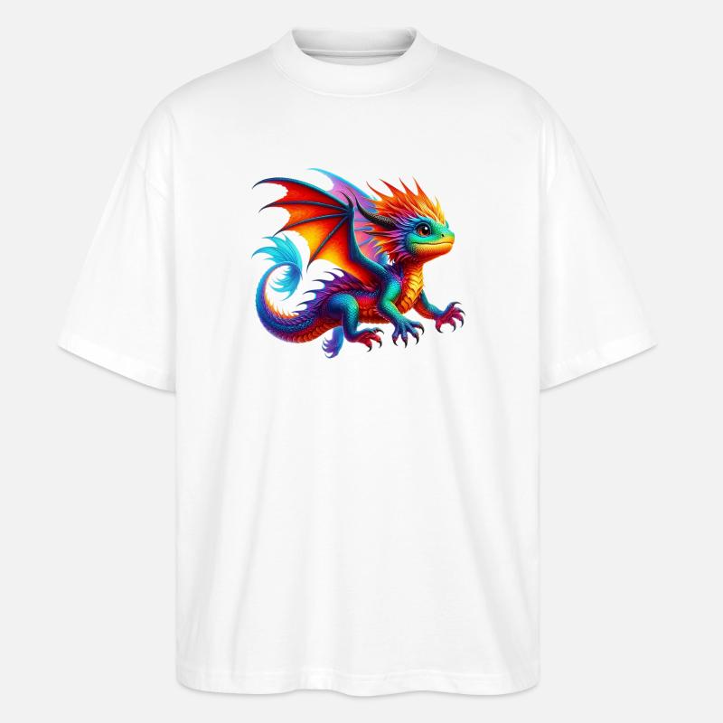 Dragon - T-shirt bio Blaster 2.0 coupe oversize Stanley/Stella Unisexe - blanc